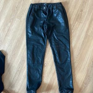 Size 24 black coated joggers gently worn by grey wire
